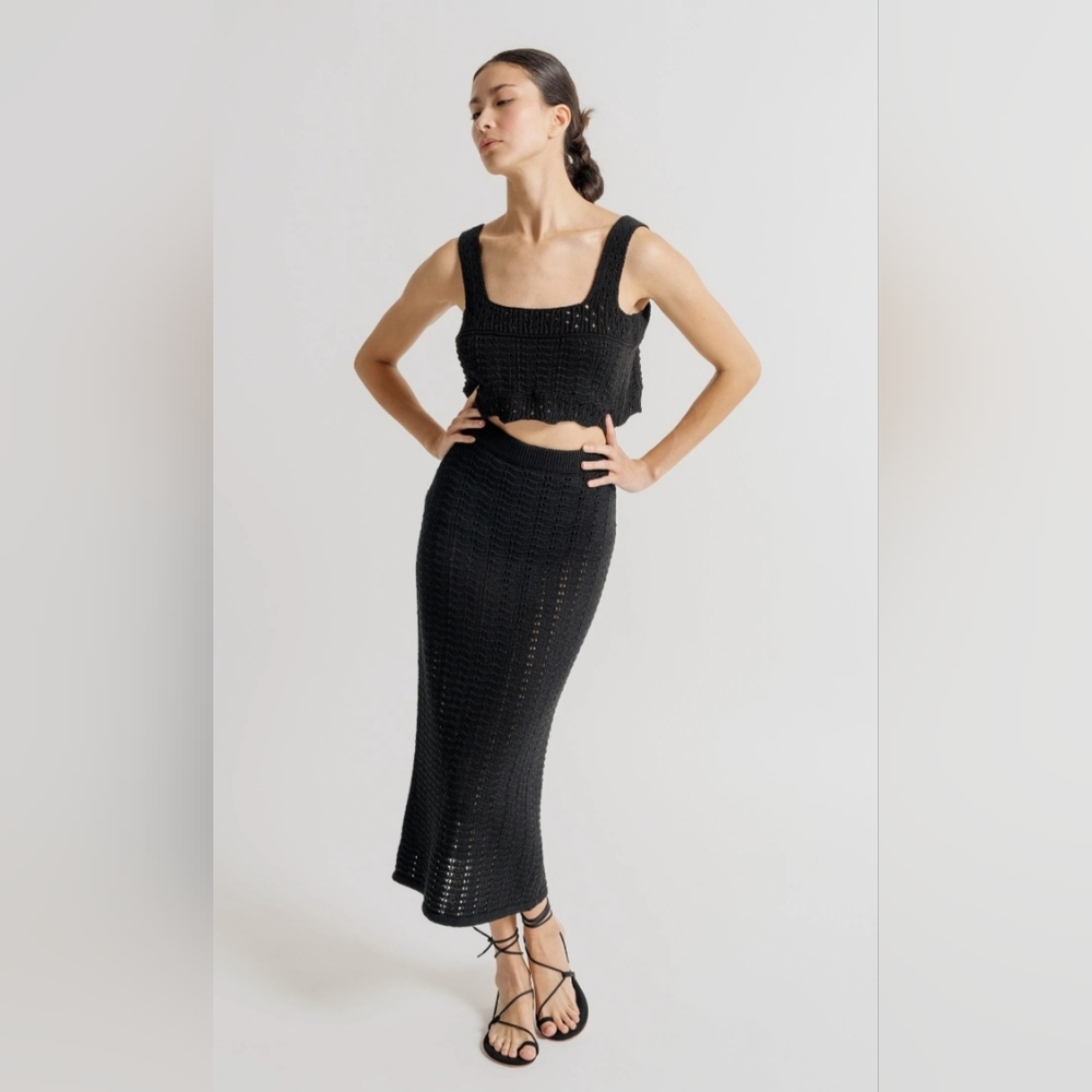 Laude The Label Crochet Skirt and Top Set - Picture 1 of 4